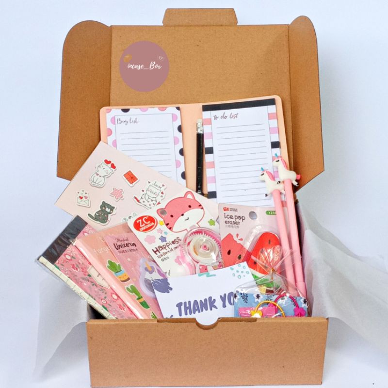 

incase_Box / Hampers Gift / Hampers Graduation / Hampers Murah / Hampers Notepad kit 1
