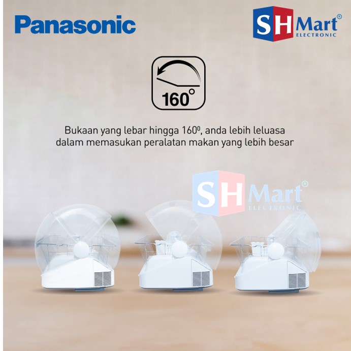 DISH DRYER PANASONIC DSTERILE STERILIZER DISH DRYER WITH AG CLEAN ANTI BACTERIA NEW FD-S03S21 / FDS03S21 PENGERING PIRING (MEDAN)