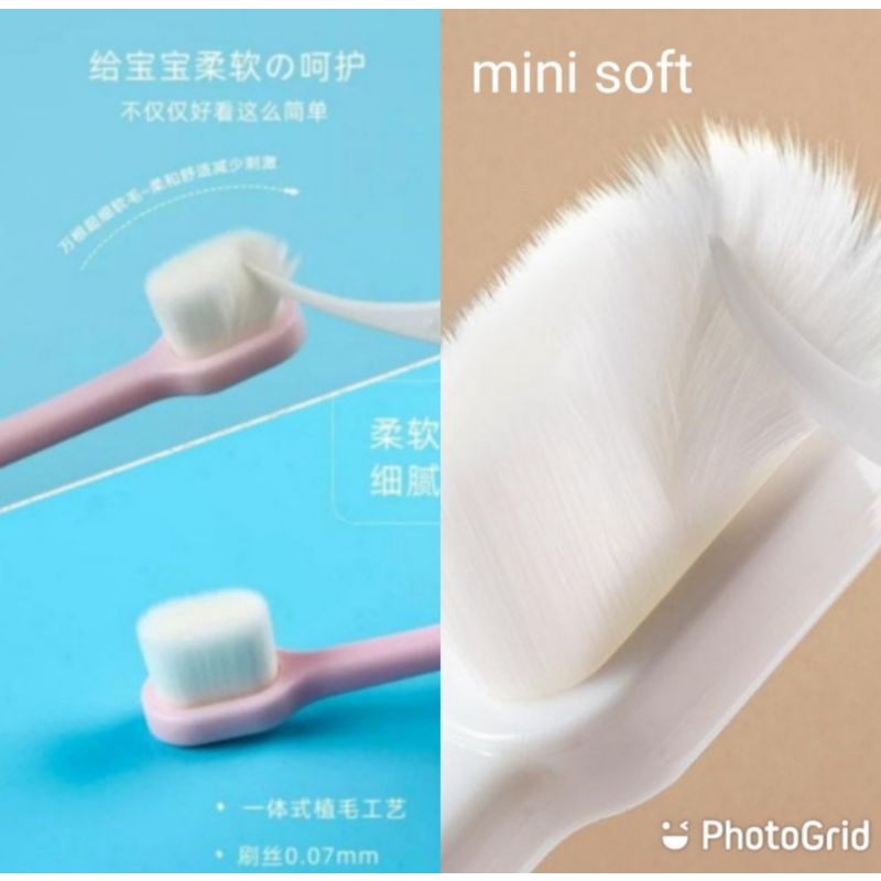 MINI LIFE SOFT COTTON TOOTHBRUSH (2-10TH) / SIKAT GIGI ANAK/ SIKAT GIGI MINI LIFE / sikat gigi bayi / sikat gigi anak premium / sikat gigi lembut / cotton toothbrush