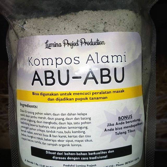 Abu gosok lembut 1kg abu abu organik