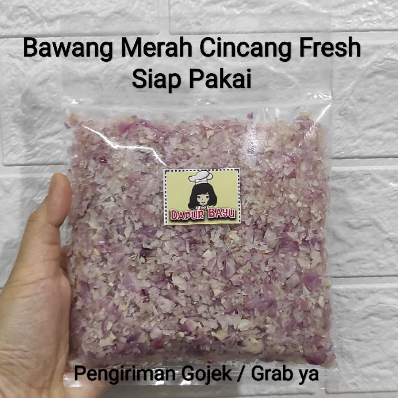 

Bawang Merah Cincang / Bawang Merah Cincang Fresh Siap Pakai