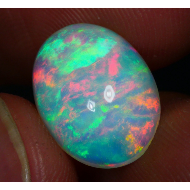 Batu kalimaya natural corak warna warni pelangi bagus