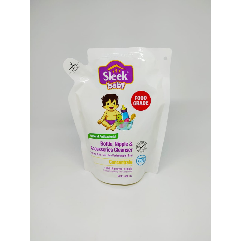 SLEEK BABY CONCENTRATE 450ml/ SABUN SLEEK / SABUN BOTOL SUSU