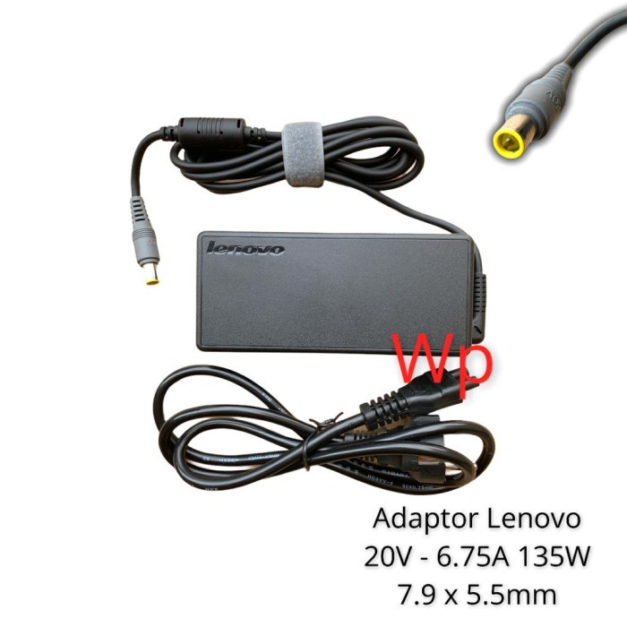 Adaptor Charger Lenovo Thinkpad W510 20V 6.75A Jarum 7.9x5.5mm (135W)