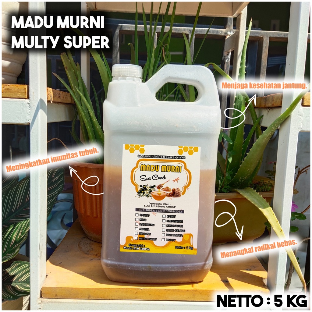 

MADU murni 1kg row honey 100%murni madu liar