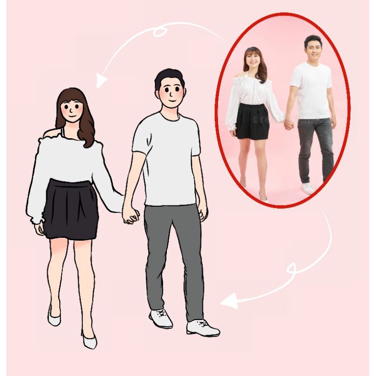 Ilustrasi Wajah / Kartun wajah / Vektor wajah / Hadiah Wisuda / Ulang Tahun