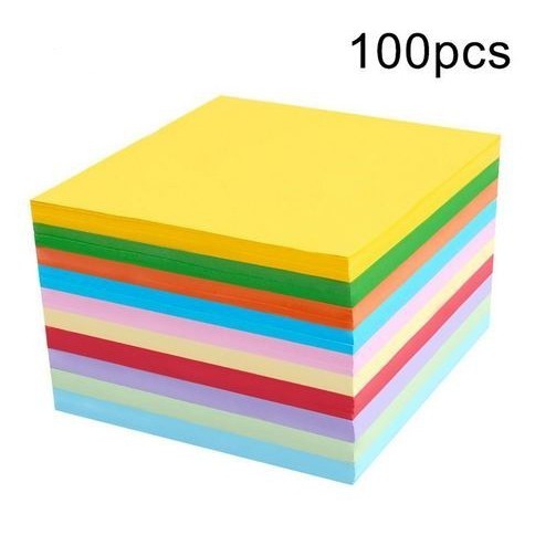 Origami Paper - Kertas Origami Polos 10 Warna (100pcs)