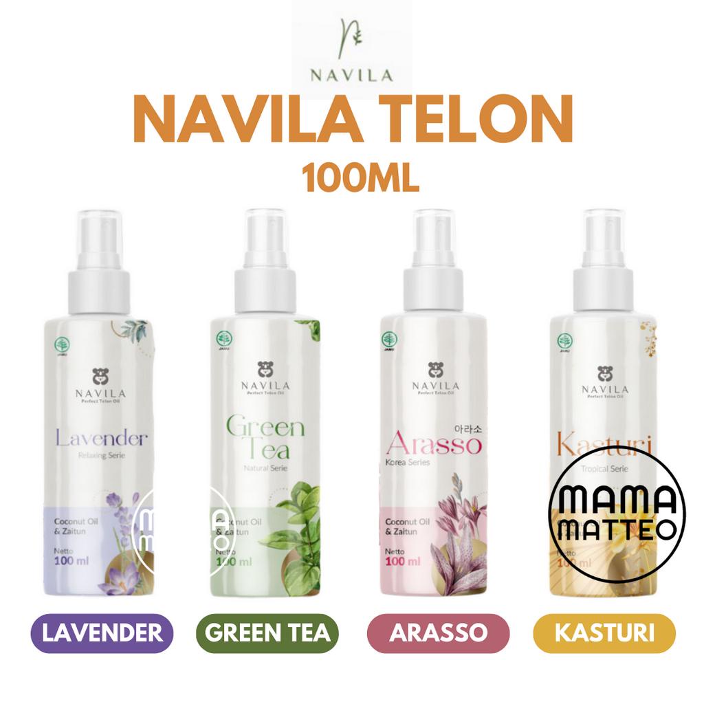 NAVILA Minyak Telon Oil Bayi Sensitif 100ml Varian Wangi Lavender Green Tea Kasturi Arasso Saranghae / Navila Misk Thaharah 3ml / Navila BANDUNG