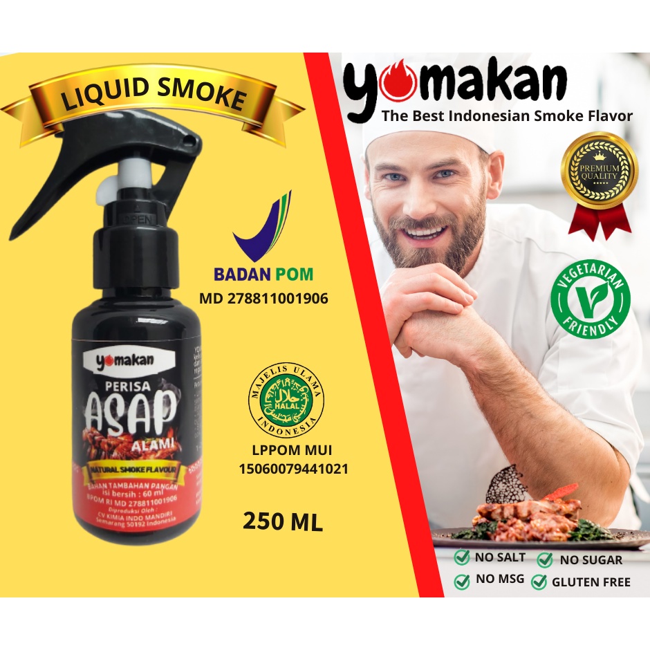 

YOMAKAN LIQUID SMOKE / PERISA ASAP / BUMBU ASAP/BUMBU PENYEDAP