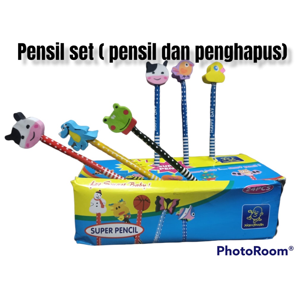 

ROYALE STATIONARY - PENCIL WITH TOP ERASER PENSIL DENGAN KEPALA PENGHAPUS HARGA MURAH MERIYAH