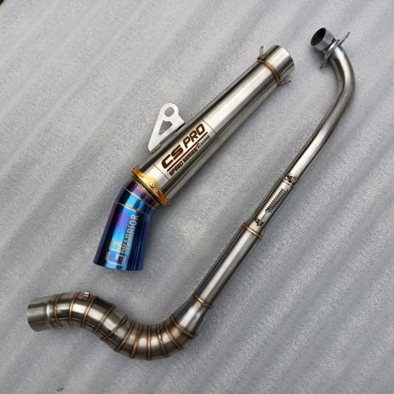0pen PIPE CS PRO original 1set + big elbow xrm 125/110/stainless big elbow fury 125/wave 125/110 / D