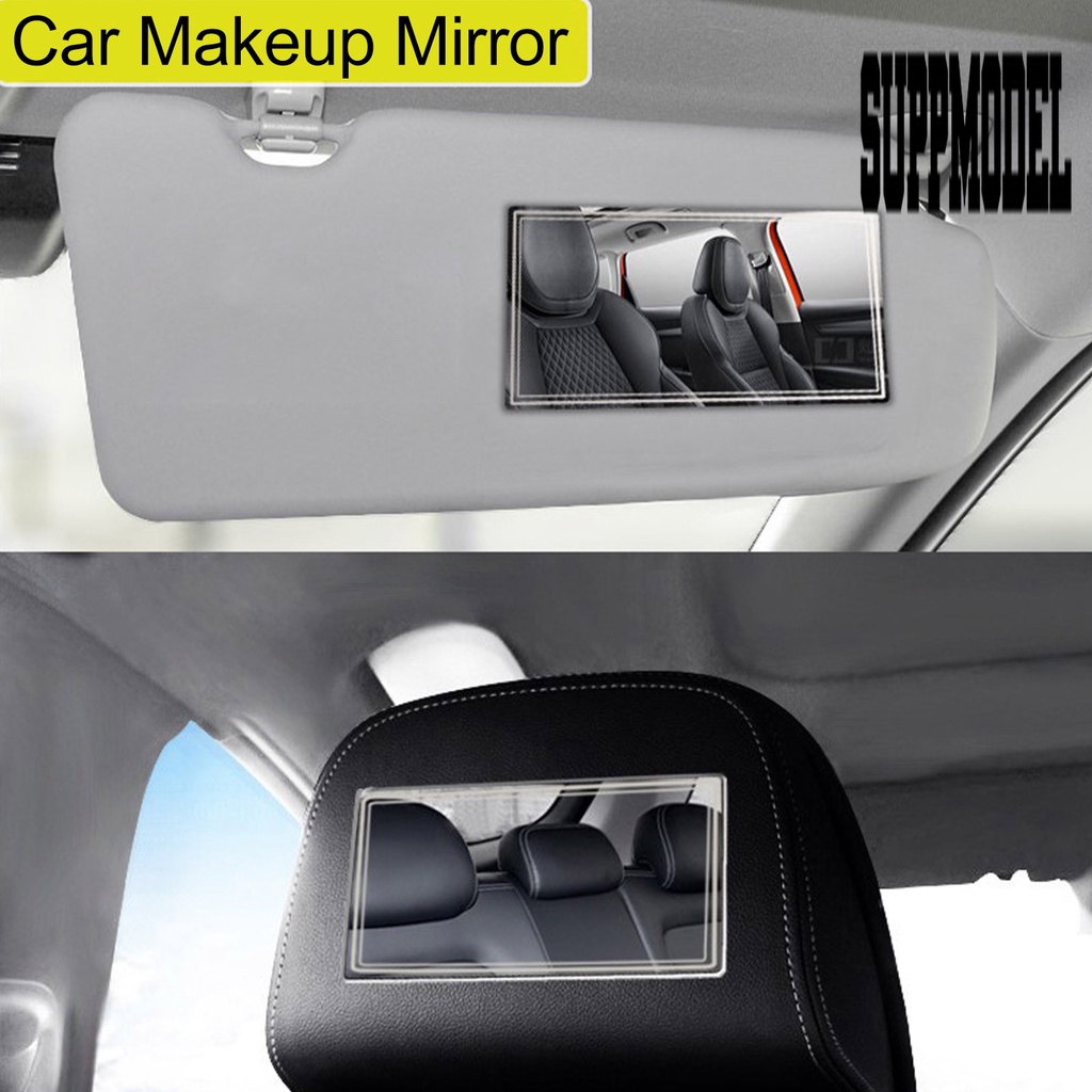 Cermin Makeup Mini Bahan Stainless Steel Untuk Sun Visor Mobil