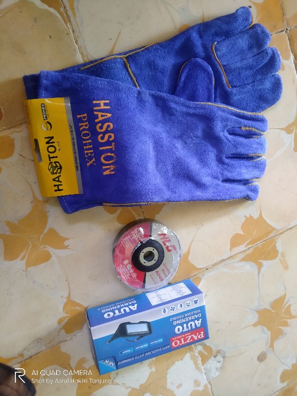 Sarung Tangan Gloves Kulit Leather Las 14 Welding Prohex Hasston