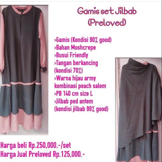 Gamis set preloved