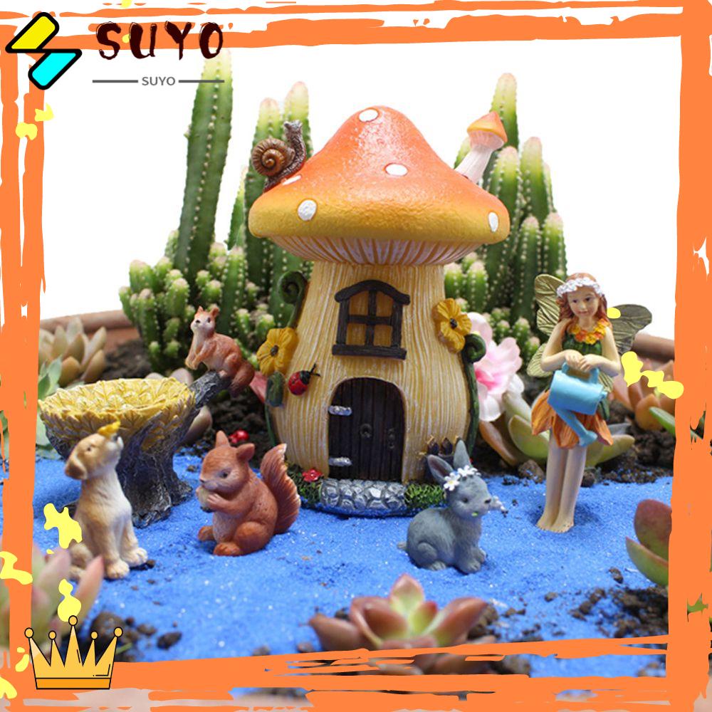 Suyo Miniatur Patung Gnome Untuk Dekorasi Taman / Outdoor