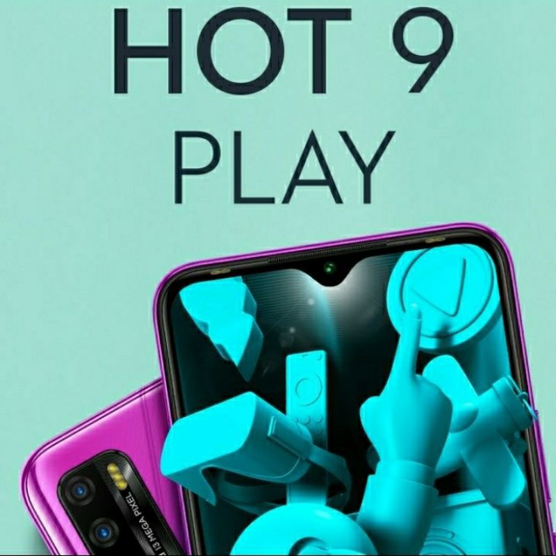 Hp Smartphone Infinix Hot 9 Play Ram 2/32 GB Original Segel Garansi Resmi Murah