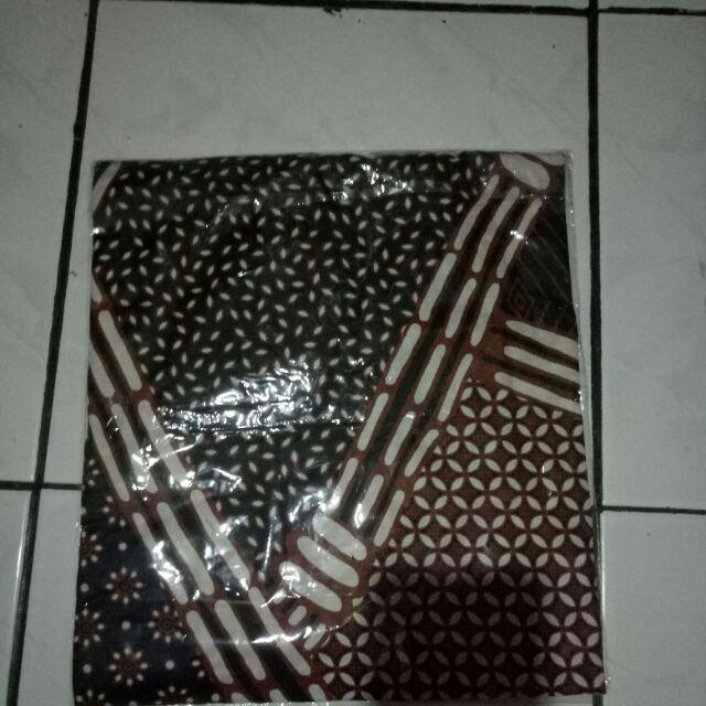 Atasan Fit Xxl Batik Zigzag Putih Resleting Belakang Size M L Xl Batik Pekalongan