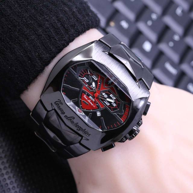 Jam Tangan Pria Lamborghini Rantai Premium