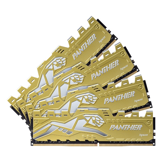 RAM APACER PANTHER 16GB KIT 3200 (2x8GB) Golden Heatsink DDR4 3200Mhz