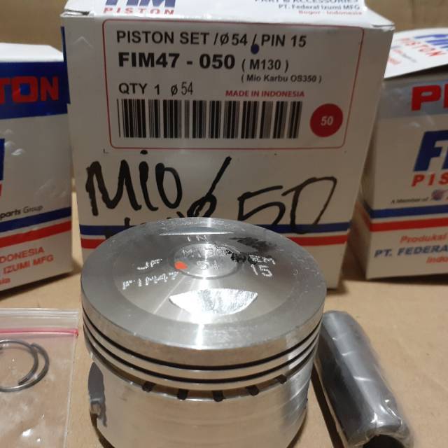 Piston kit mio new XB oversize 50 FIM