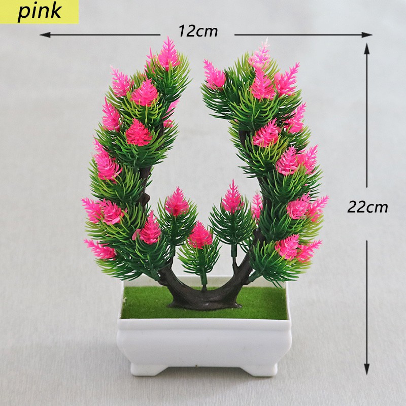 MOGYMOGY PT36 Pot Tanaman Hias Bunga Hias Plastik Ornamen Pot Bongsai Artificial Flower Decoration