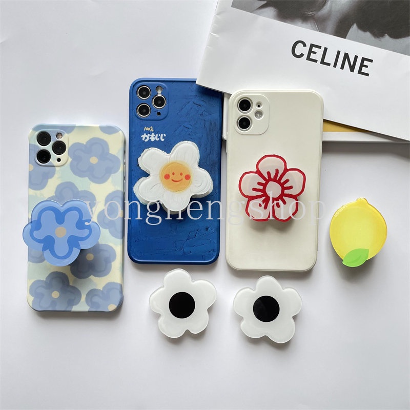 Ins Popsocket Hp / Smartphone Motif Bunga Lucu