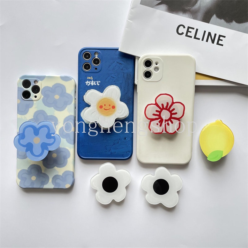 Ins Popsocket Hp / Smartphone Motif Bunga Lucu