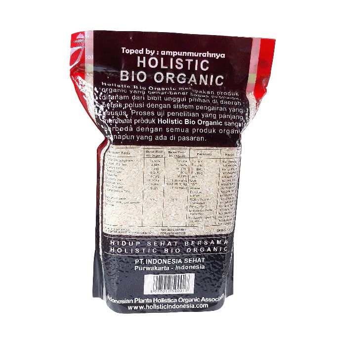 

bg20t01r Beras Putih Holistic Bio Organic Sv012Ss