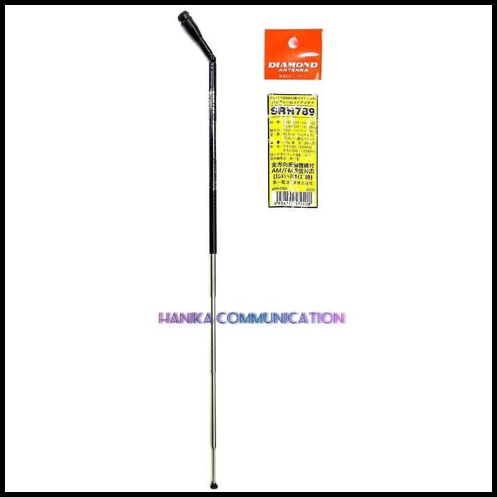 Diamond Rh789 Antena Ht 95-1100Mhz Ori Sma Male Yaesu Vhf Uhf Allband