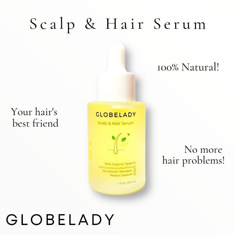 Globelady Scalp & Hair Serum (100% Natural Oil)