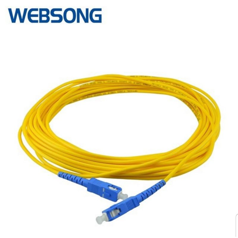 Kabel Fiber Optic Patch Cord SC to SC UPC 10M Indihome WEBSONG