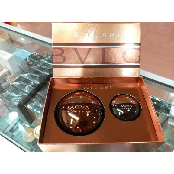 Original Parfum Bvlgari Aqva Amara Gift Set isi 2pcs