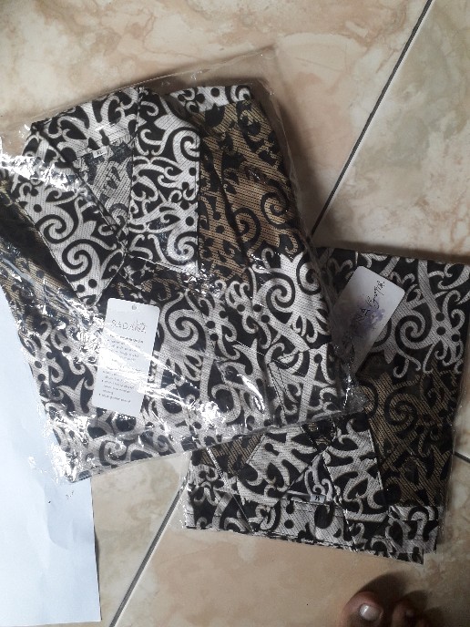 Sadana Batik Couple Atasan Motif Asmat Ayah Anak