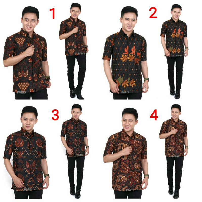 Baju Batik Pria Lengan Pendek UnggulJaya