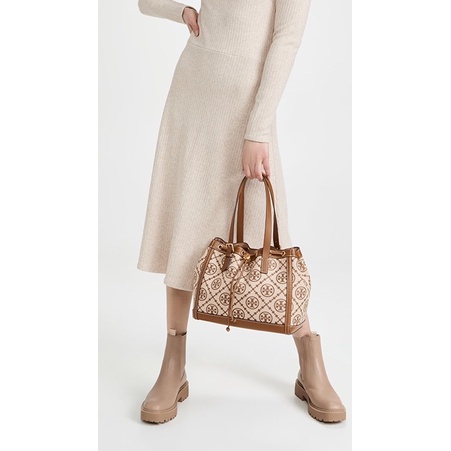 Tory Burch T Monogram Jacquard Small Tote Bag