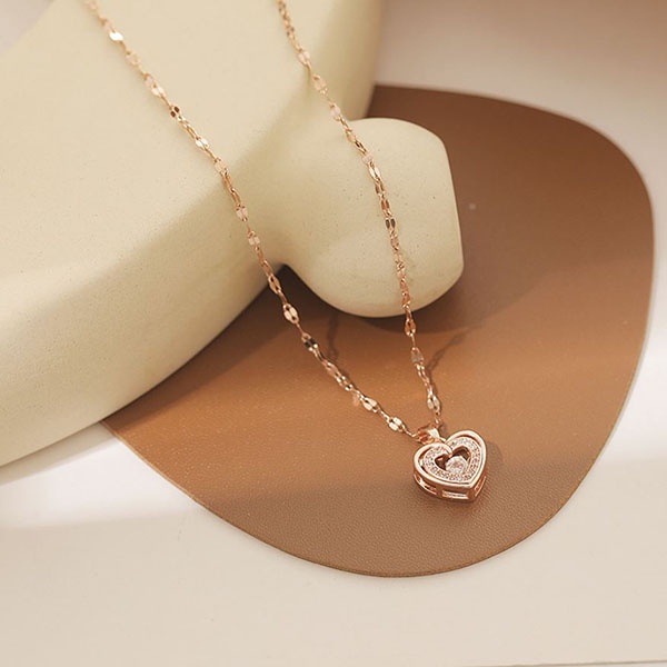 kalung hati smart diamond love necklace (2J3) jka233