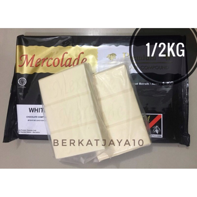 MURAH MERCOLADE WHITE Premium Coklat HALAL Kemasan REPACK 500 Gram