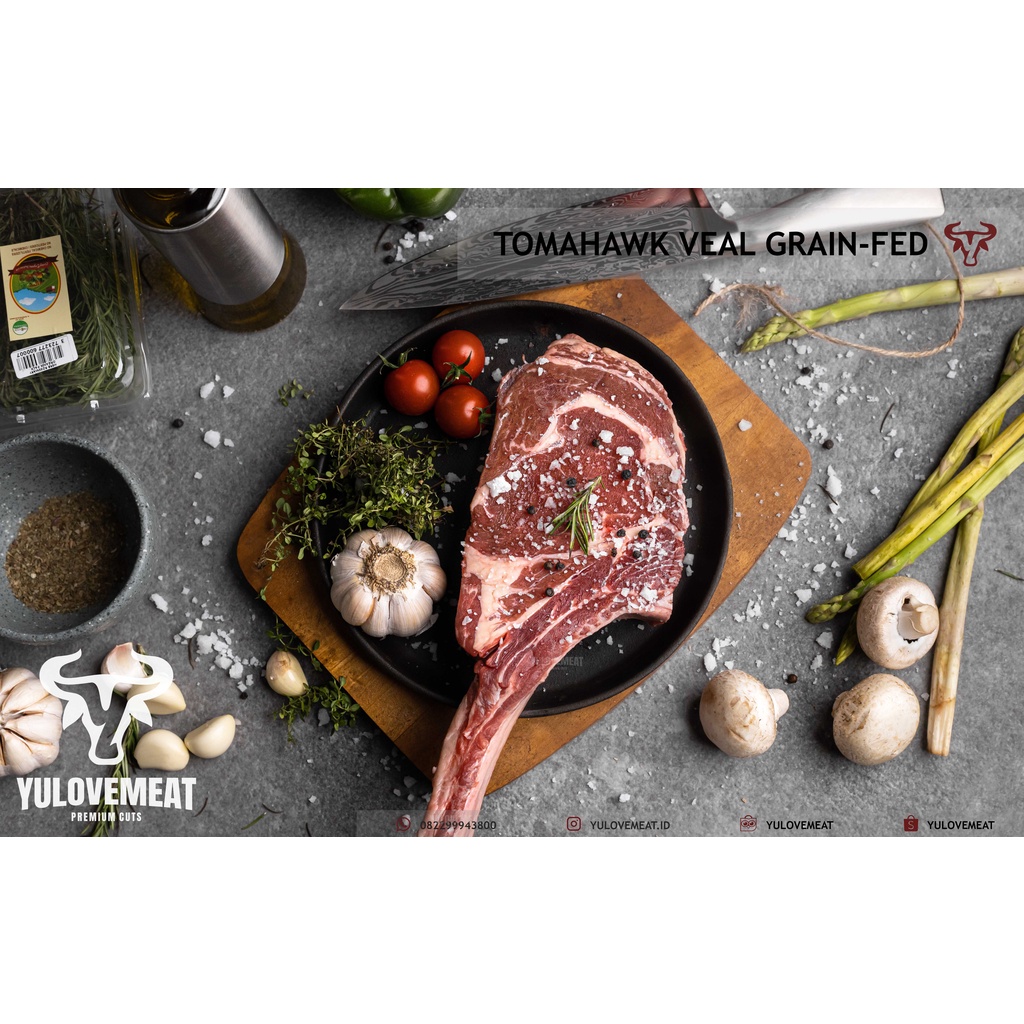 

Tomahawk Veal Grain Fed YULOVEMEAT australian beef