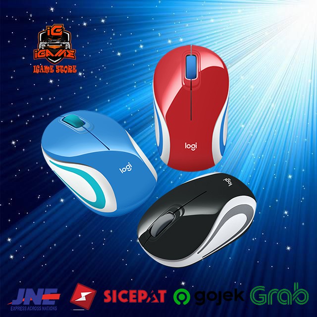 READY AGAN Mouse Wireless Logitech M187 Original / Mouse Logitech M187 MANTUL