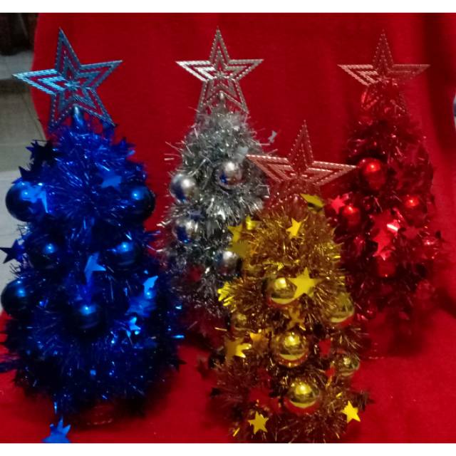 pohon natal mini kecil meja