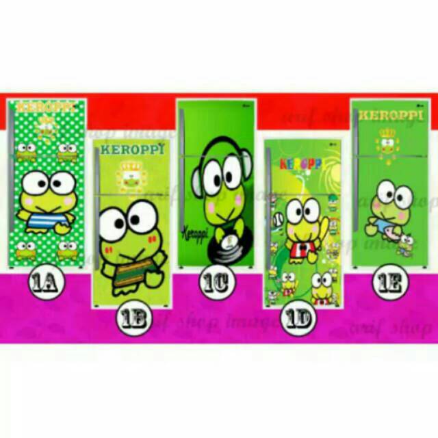 Stiker kulkas 2pintu