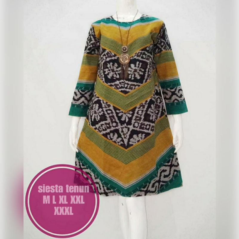 siesta tenun #1 tunik tenun etnik