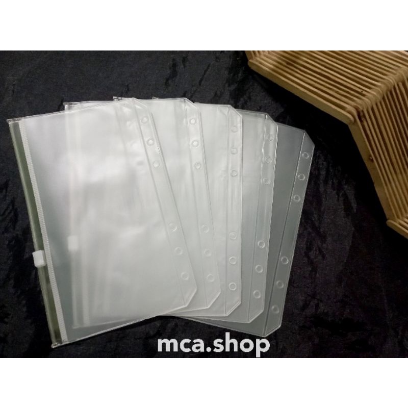 

Zipper A6 Transparan / Kantong Binder Penyimpanan Uang / Kantong Binder untuk Budgeting