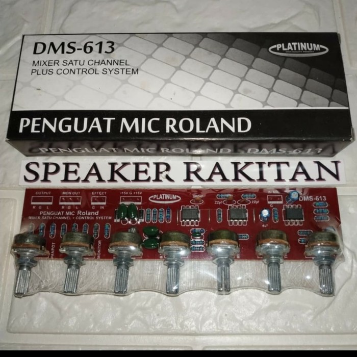 Kit Mixer Tone kontrol DMS 613 Platinum Penguat Mic Roland / DMS613