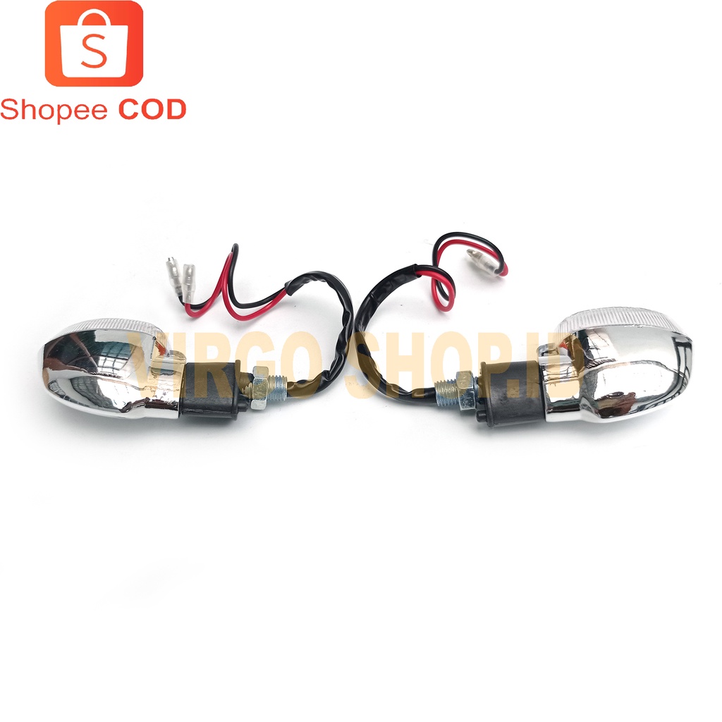 2 pcs / Sepasang kanan kiri Lampu Sen Model Vixion Mini Kaca Bening Universal / Lampu Sen / Lampu Kaca / Lampu Sen Vixion / Vixion / Lampu / Lampu Vixion / Sepeda  Motor / Lampu Mini