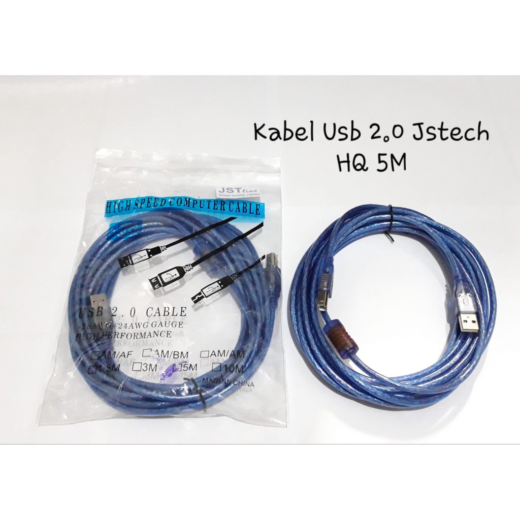 Kabel Usb 2.0 Printer High Quality JST Line 5mt