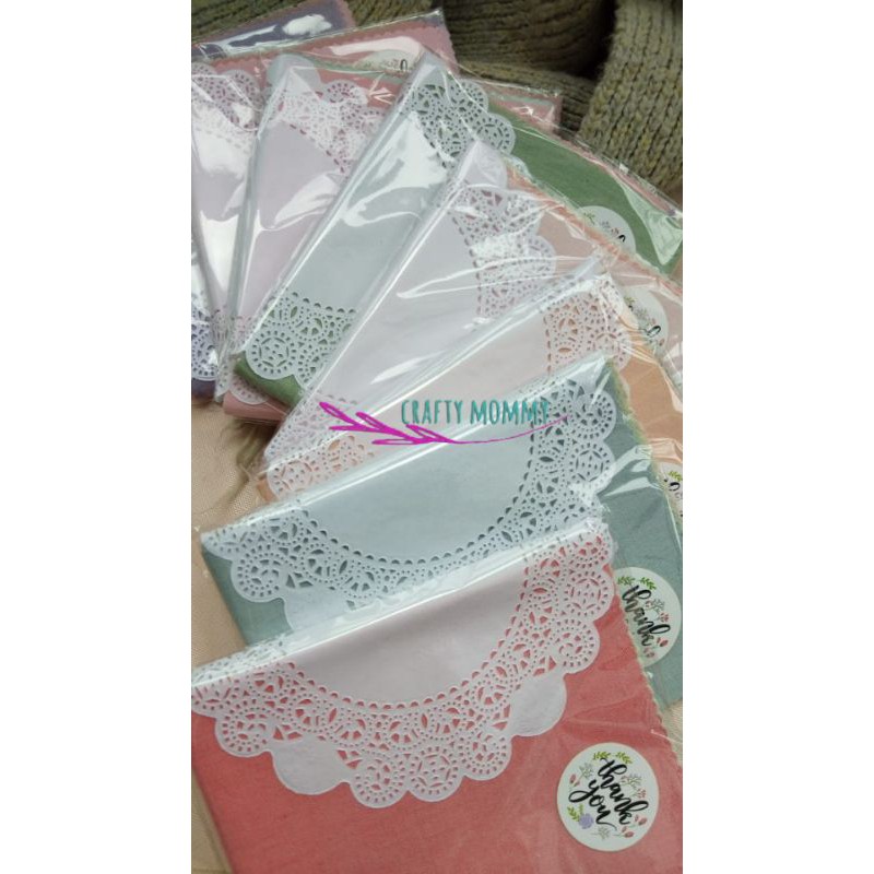 Paket kain blacu warna 25x25 cm