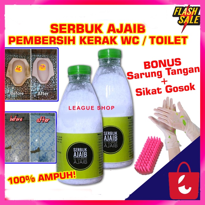 ✅ BISA COD VIRAL DI TIKTOK !! - Serbuk Ajaib Pembersih Kamar Mandi / Serbuk Penghilang Kerak WC / Bubuk Ajaib Pembersih Toilet WC / Pembersih Wajan Teplon Toren Westafel / Cairan Pembersih Kloset