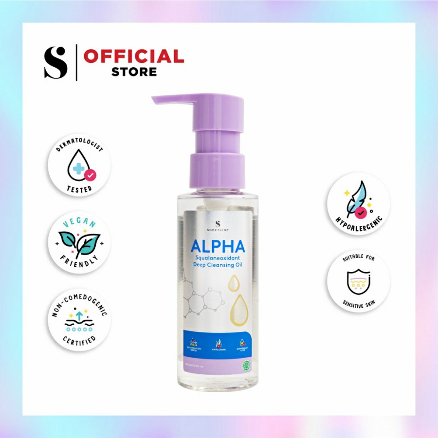 ✨ AKU MURAH ✨SOMETHINC Alpha Squalaneoxidant Deep Cleansing Oil