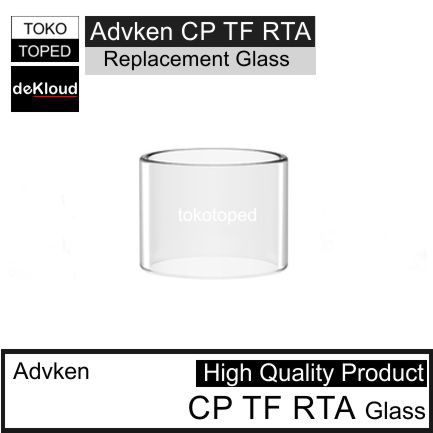 koleksi tabung bahan kaca CP TF RTA warna glass bening